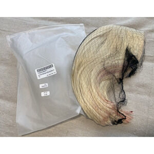 New Womens Short Bob Hair Wig Golden Blonde wPink Tips Soft Natural Synthetic